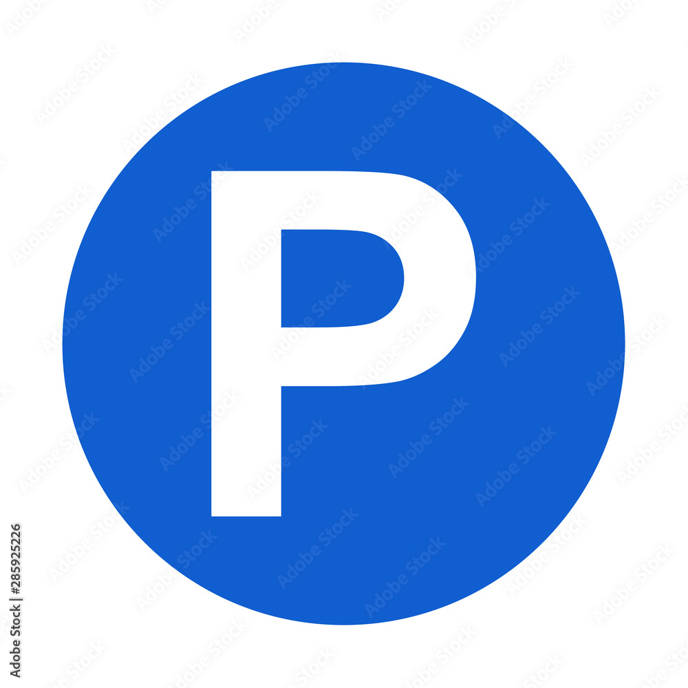 Parking icon graphic design isolated on white background. Vector illustration Parking icon graphic design isolated on white background. Vector illustration