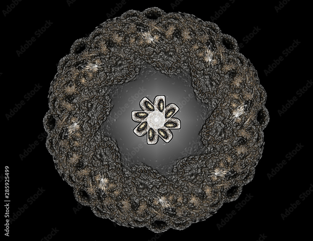 Computer generated fractal artwork for creative design, art and entertainment. Background with rotating spheres. Computer generated fractal artwork for creative design, art and entertainment. Background with rotating spheres.