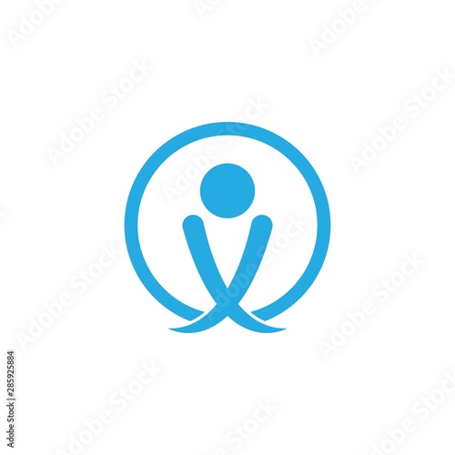 People log template vector icon design