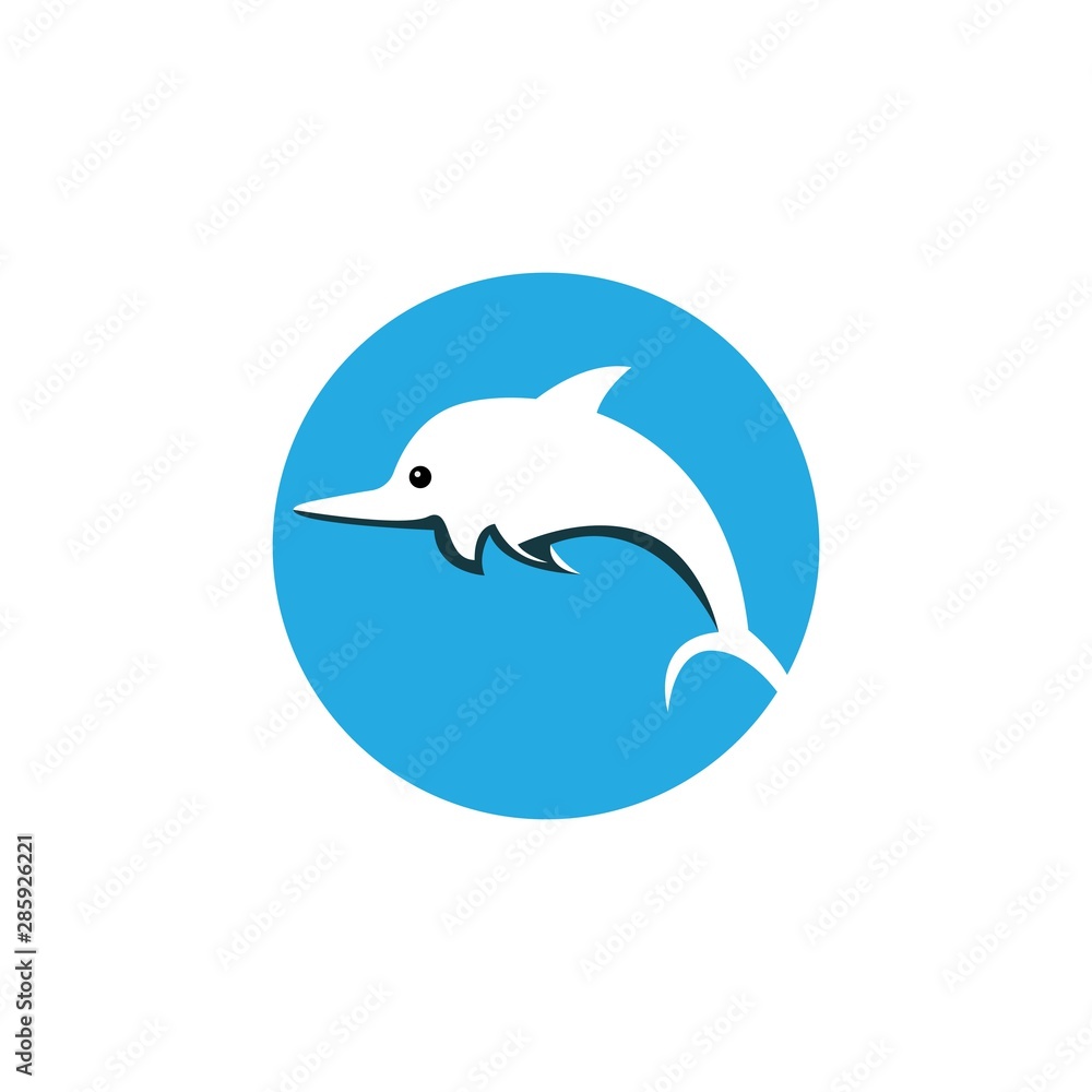 Dolphin logo template vector icon design Dolphin logo template vector icon design