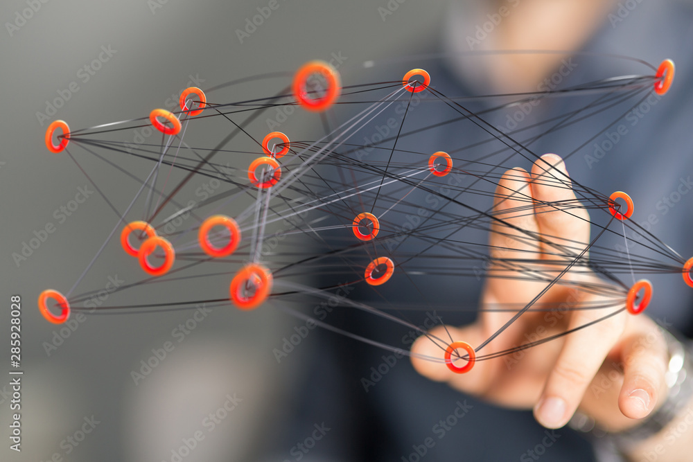global networking 3d human select concept global networking 3d human select concept