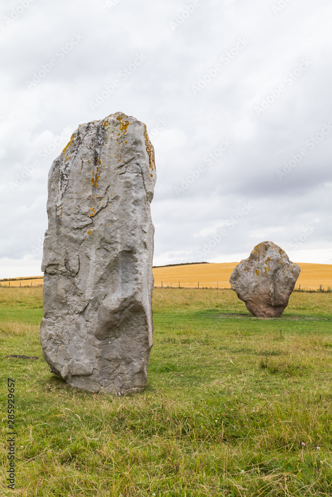 Standing Stones Prehistoric of Avebury Stone Circle, Wiltshire, England, UK