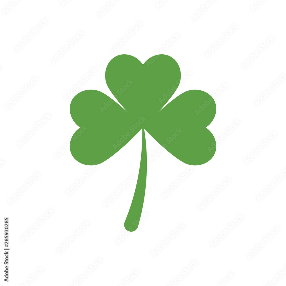 Leaf clover sign icon.saint patrick symbol.design Leaf clover sign icon.saint patrick symbol.design