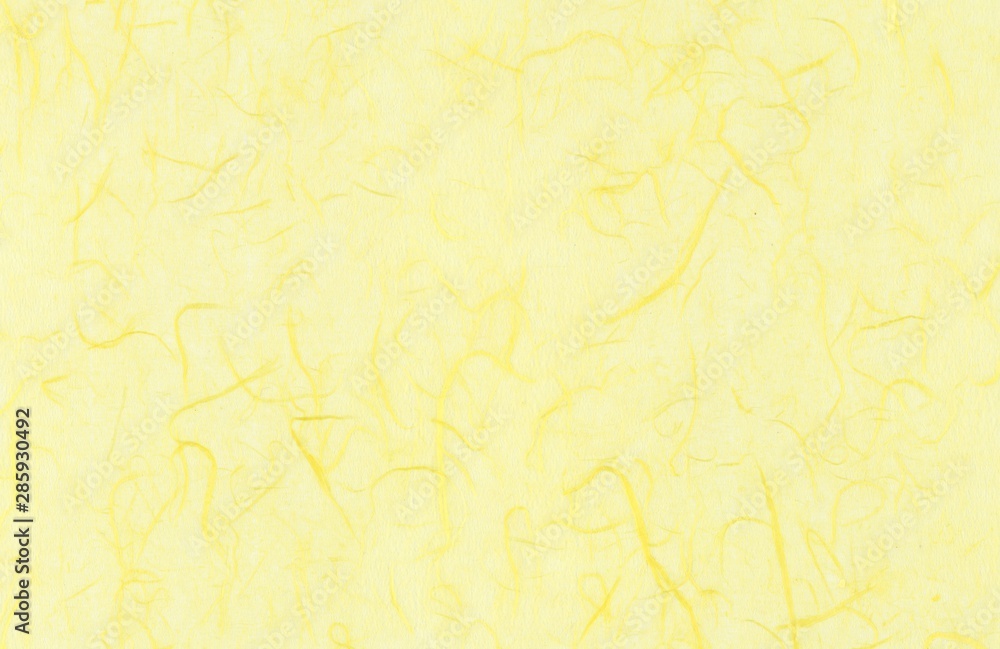 light yellow color hand made japanese traditional paper 