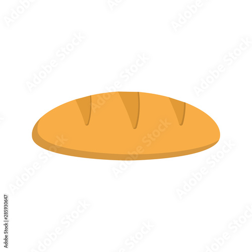 Bread icon. Flat vector illustration on white background. EPS 10