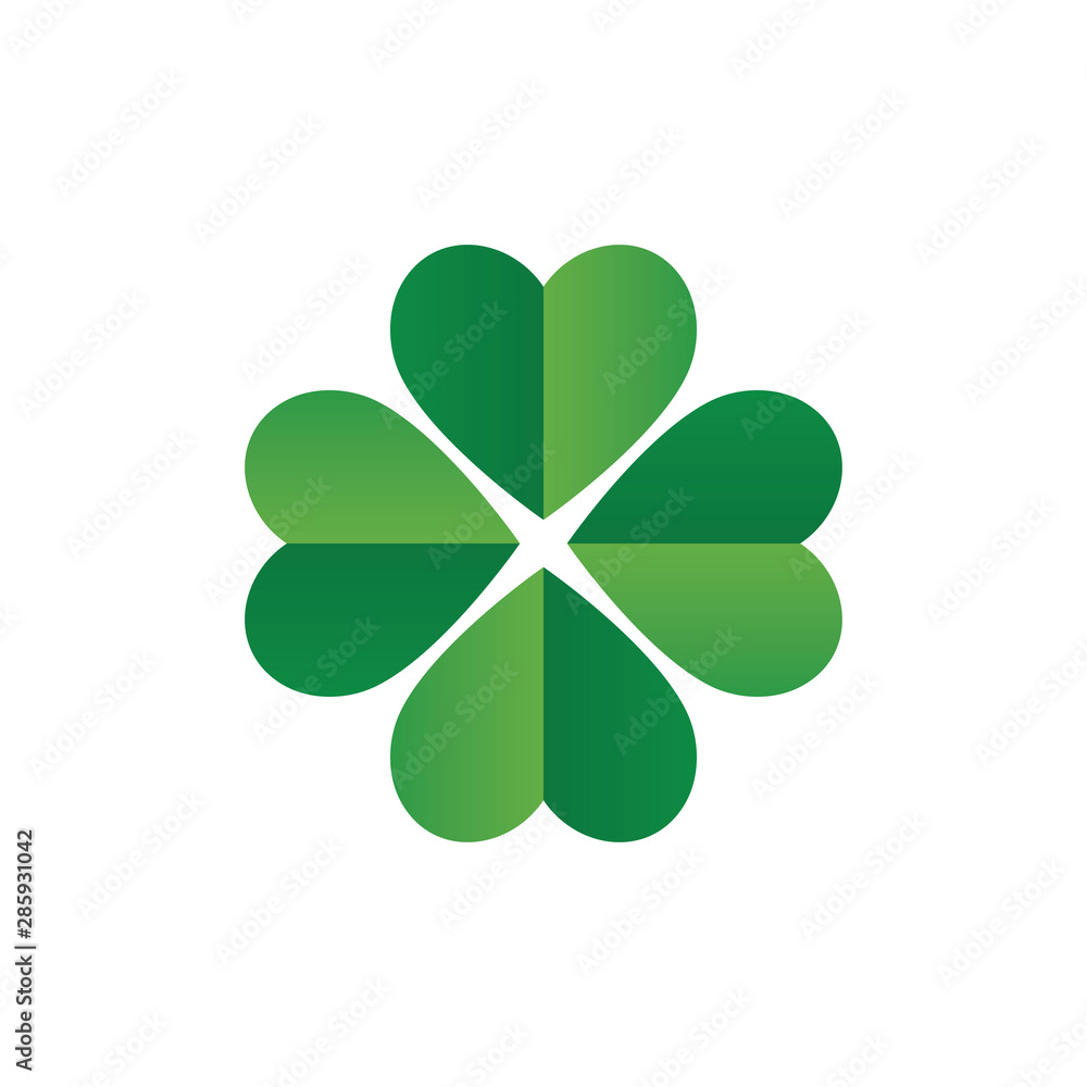 Leaf clover sign icon.saint patrick symbol.design
