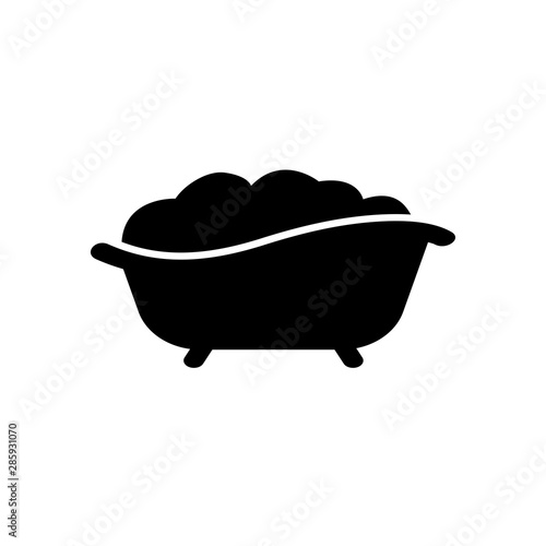 Bath vector logo illustration isolated sign symbol. Icon pictogram for web graphics