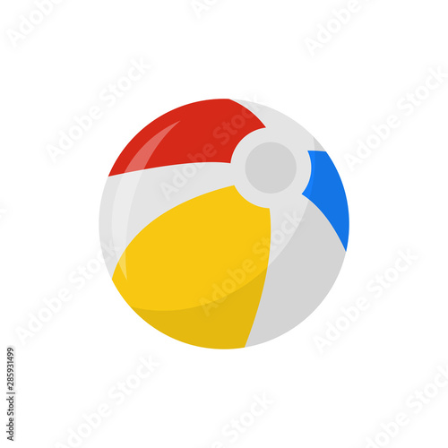 Free Download beach ball icon in flat style isolated. Vector Symbol illustration. - GFXLoad