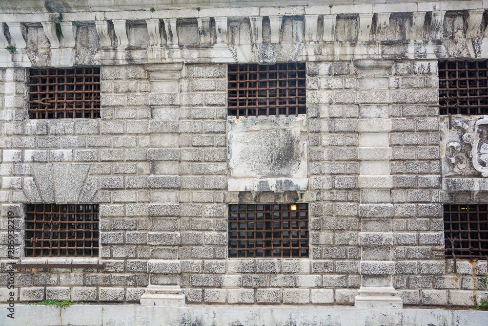 Prison in the Doge's Palace. Prison “Carceri” in Venice, Italy