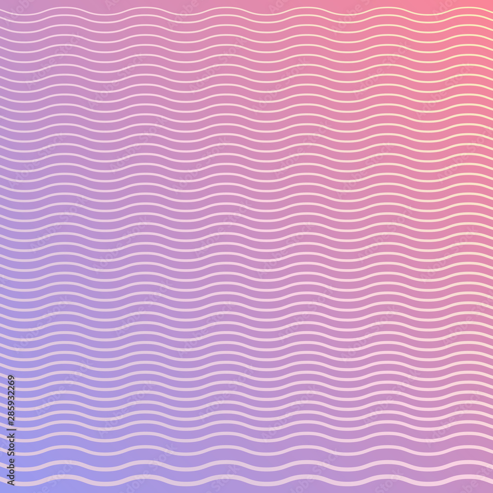 Waves on violet background gradient