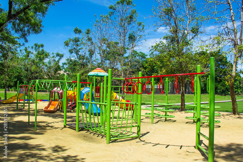 a colourful children playground