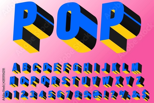 3d retro Font alphabet Script Typeface handcrafted handwritten vector label design old style.Shadow Effect.vintage Hand Drawn.Retro Typography.Vector Illustration. named pop