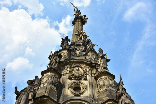 Holy Trinity Column in the main square of the old town of Olomouc, Czech Republic.UNESCO protected site.