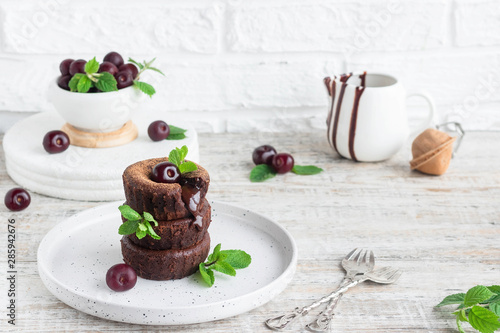 Traditional french dessert - Chocolate fondant