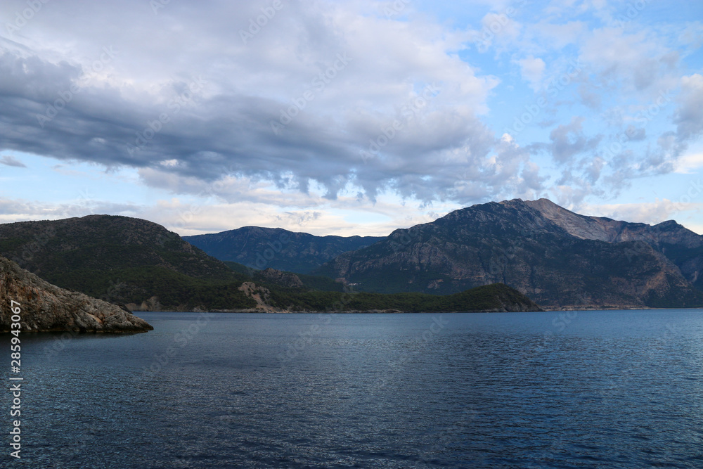 view of the sea and mountains – Fethiye ölüdeniz yatch tour