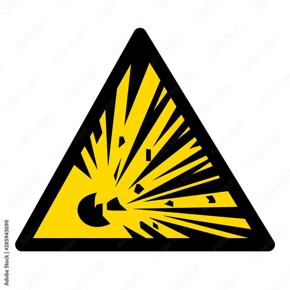 Risk of Explosion Sign