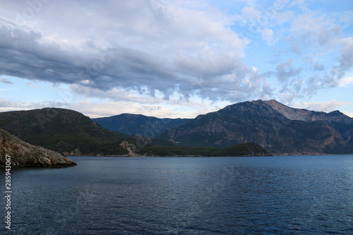 view of the sea and mountains     Fethiye   l  deniz yatch tour