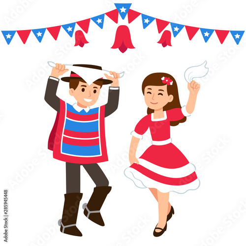 Children dancing Cueca