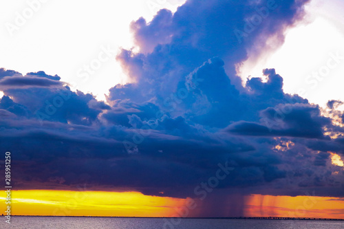 colors of the clouds, Florida has some dramit clouds in this heat photo