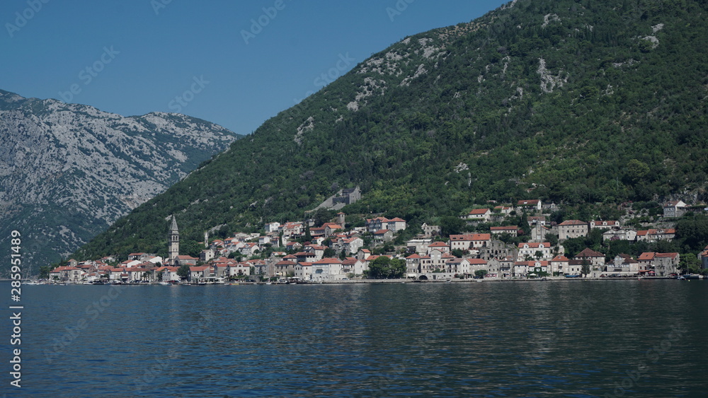 Small village by the Adriatic in Montenegro, Perast.