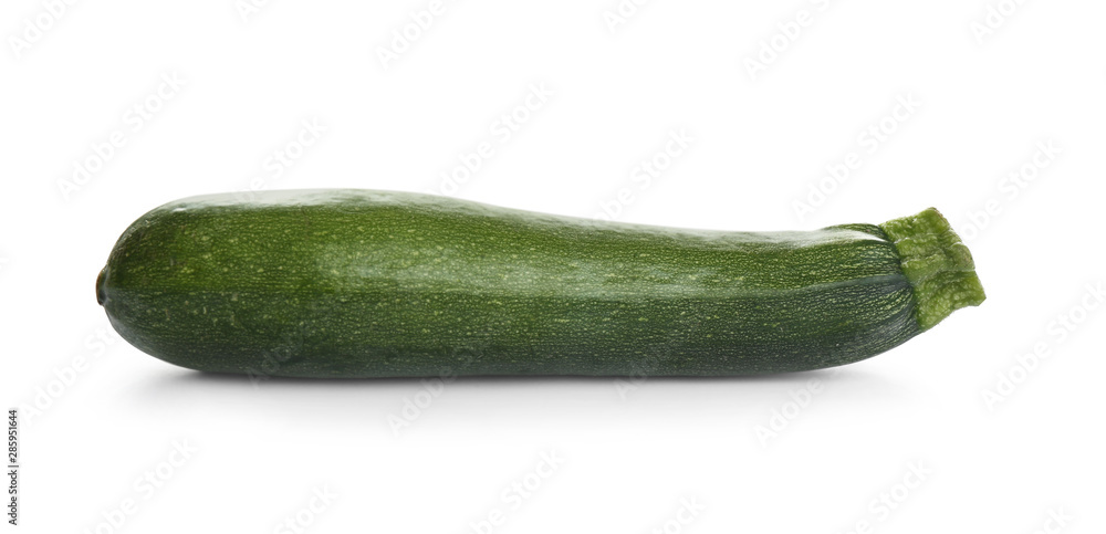 Fresh ripe green zucchini isolated on white Fresh ripe green zucchini isolated on white
