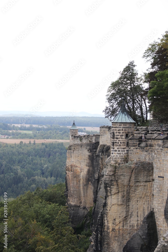 Beautiful Fortress of Königstein – Saxony – Germany