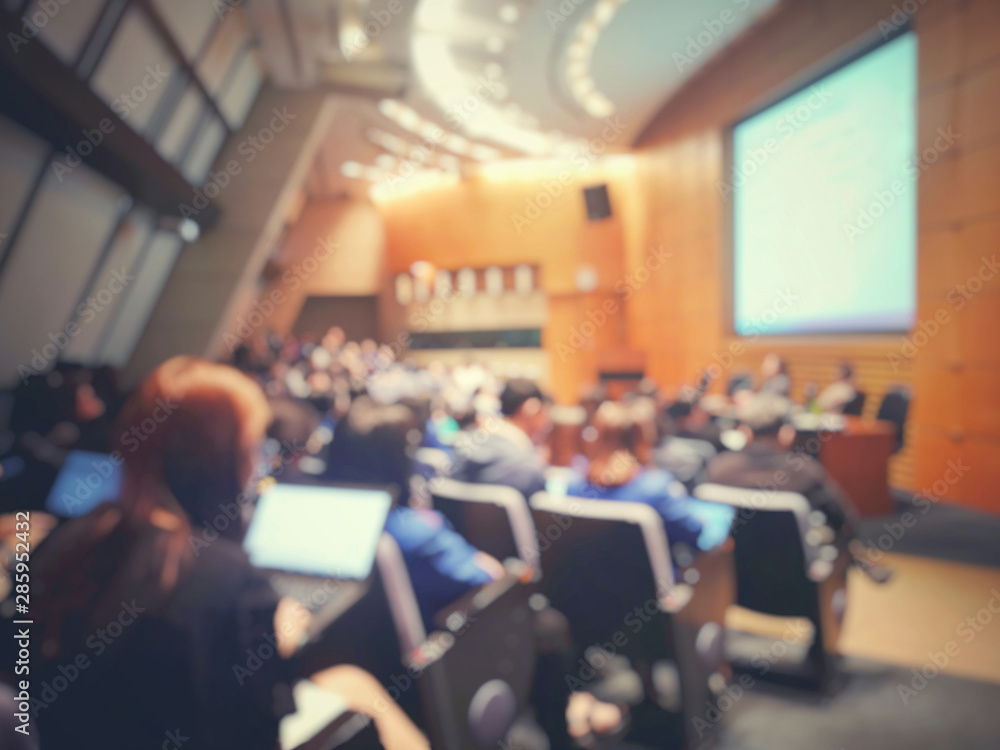 Blur of auditorium room use for present meeting background. Blur of auditorium room use for present meeting background.