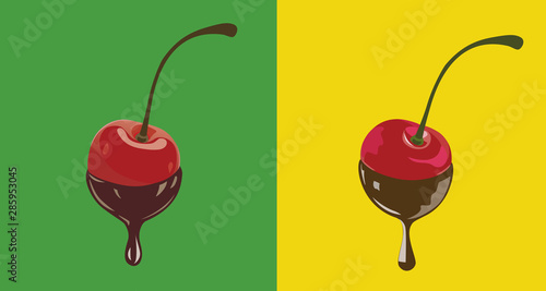 Cherry Dipped In Chocolate