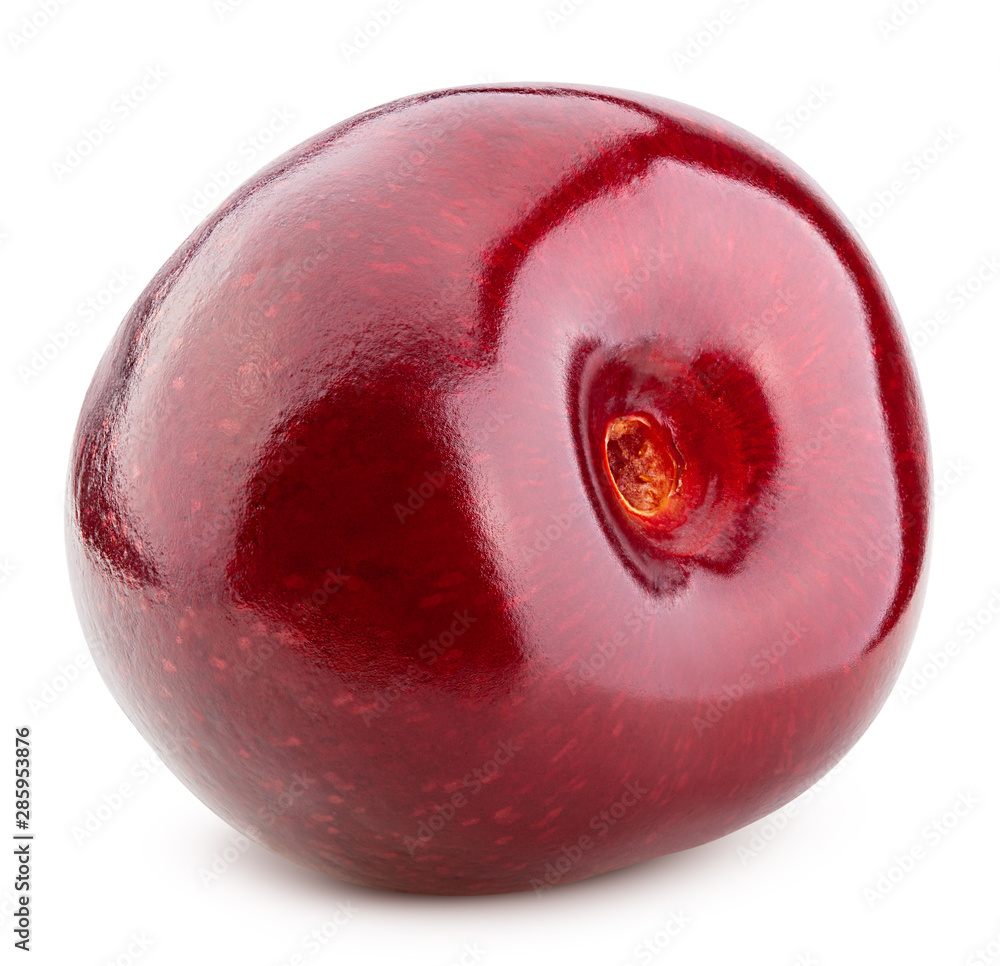 cherry isolated on white background, full depth of field, clipping path
