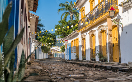Historical centre of Paraty in Brazil photo