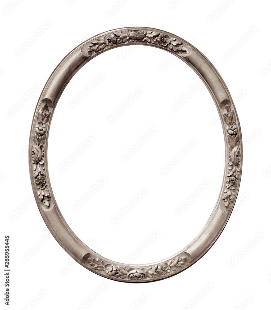 Silver frame for paintings, mirrors or photo isolated on white background Silver frame for paintings, mirrors or photo isolated on white background