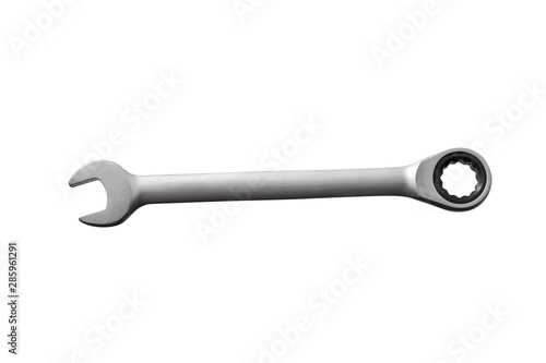 close up of wrench on white background © esen