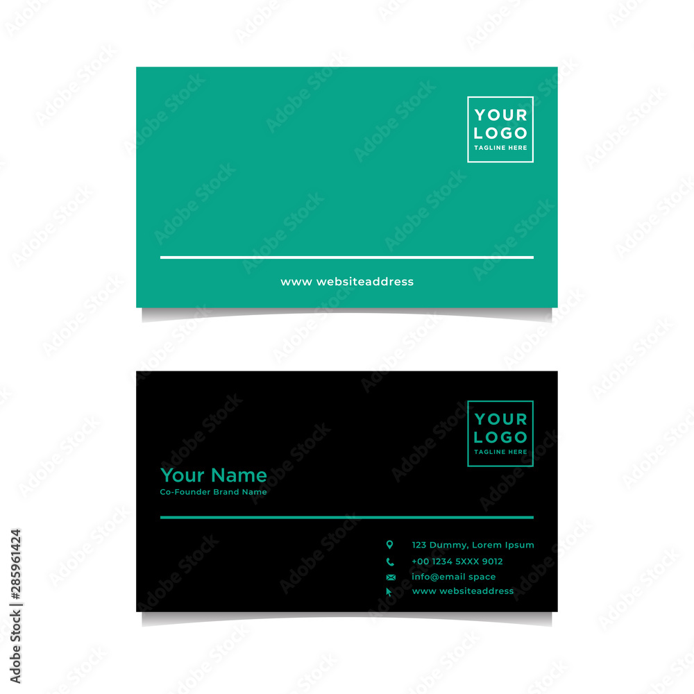 Abstract business card template. Modern vector design Abstract business card template. Modern vector design