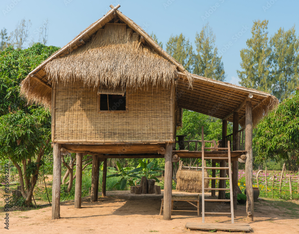 Thai cottage or Hut in the garden