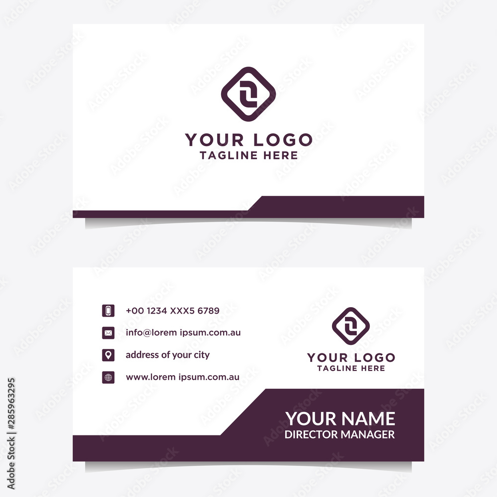 Abstract business card template. Modern vector design Abstract business card template. Modern vector design