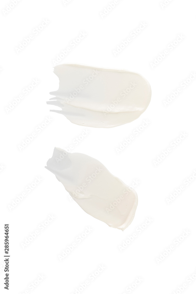 Cosmetic cream in abstract shape on background Cosmetic cream in abstract shape on background