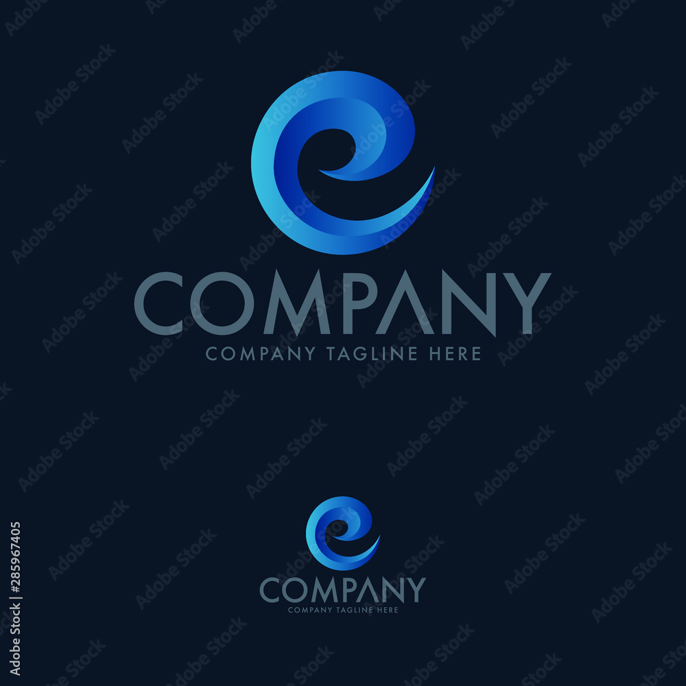Letter E Logo Design Template