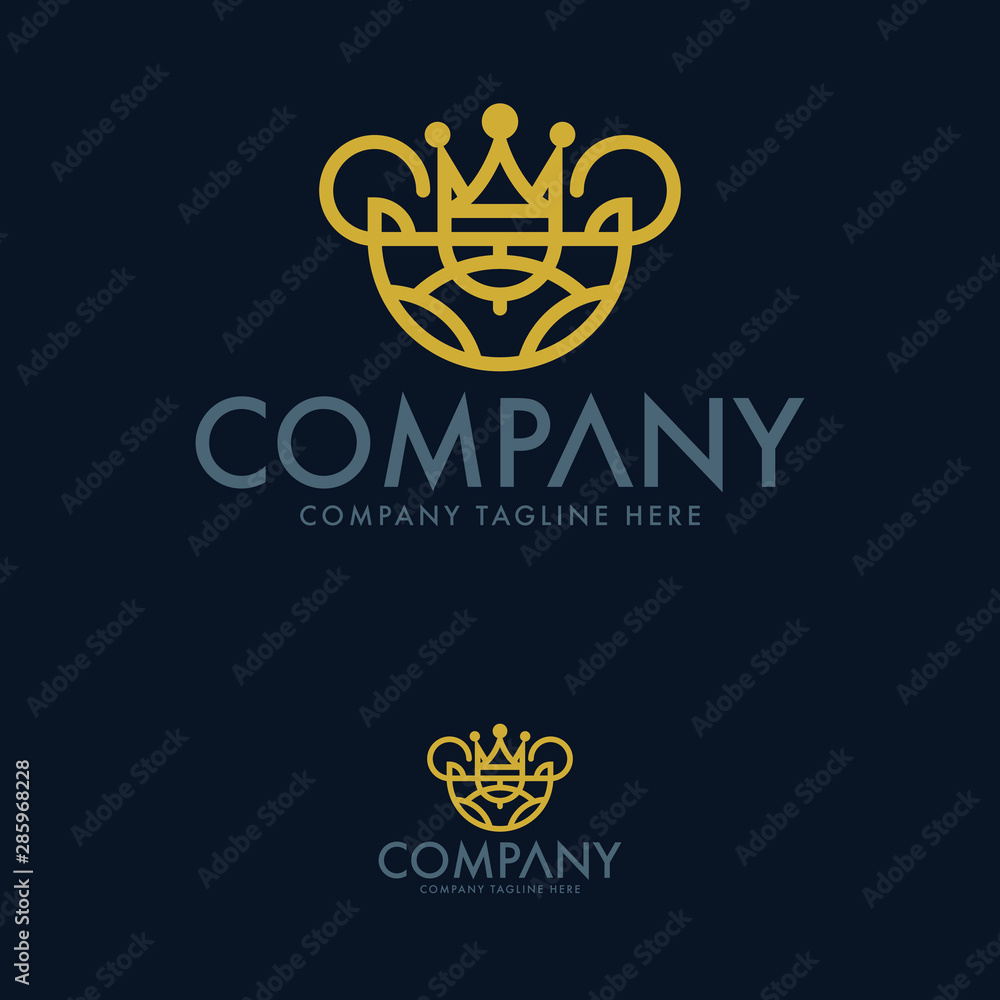 Royalty, King, Crown Logo Design