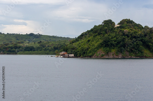 View from the sea at a bay of Nosy Be island, Madagascar