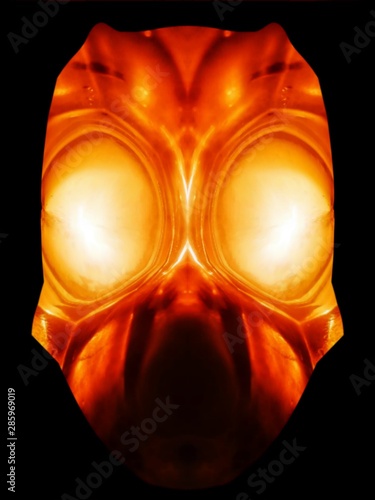 abstract background with skull and bones