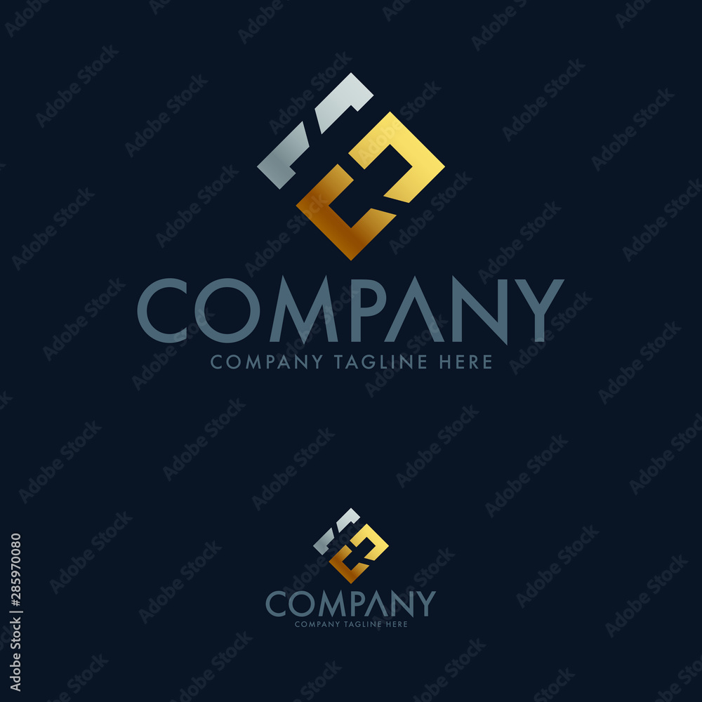 Obraz premium Letter EG and Shield Logo Design