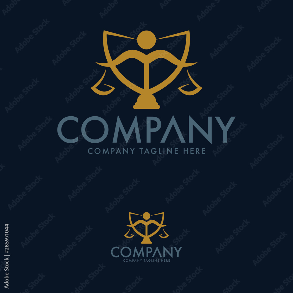 Creative law and lawyer logo design template Creative law and lawyer logo design template