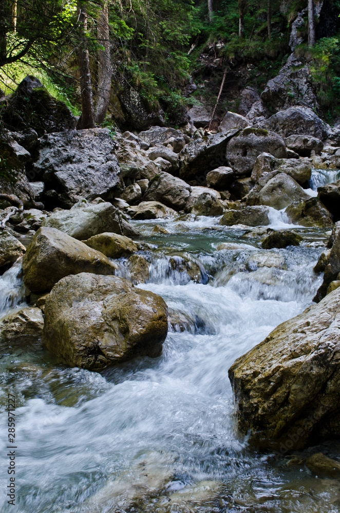 Waterfalls at the Neuschwanstein castle, Bavaria Germany. Waterfalls at the Neuschwanstein castle, Bavaria Germany.