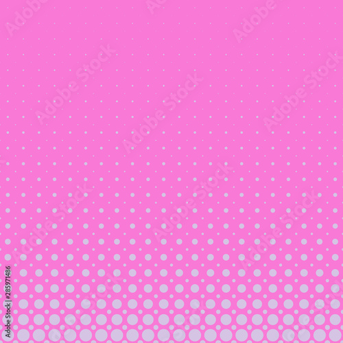 Pink geometrical halftone circle pattern background template - abstract vector graphic design