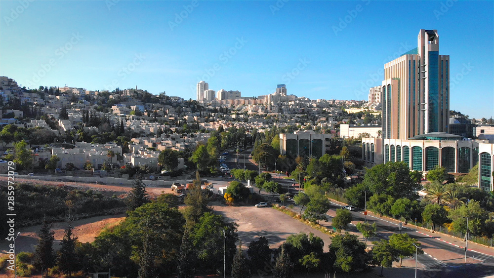 Jerusalem landscape aerial View