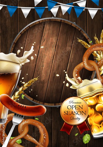 Advertising of the  traditional beer festival Oktoberfest
