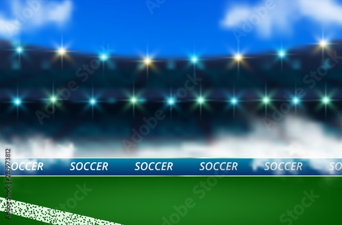 football 2020 world championship cup background soccer. Realistic 3d ball