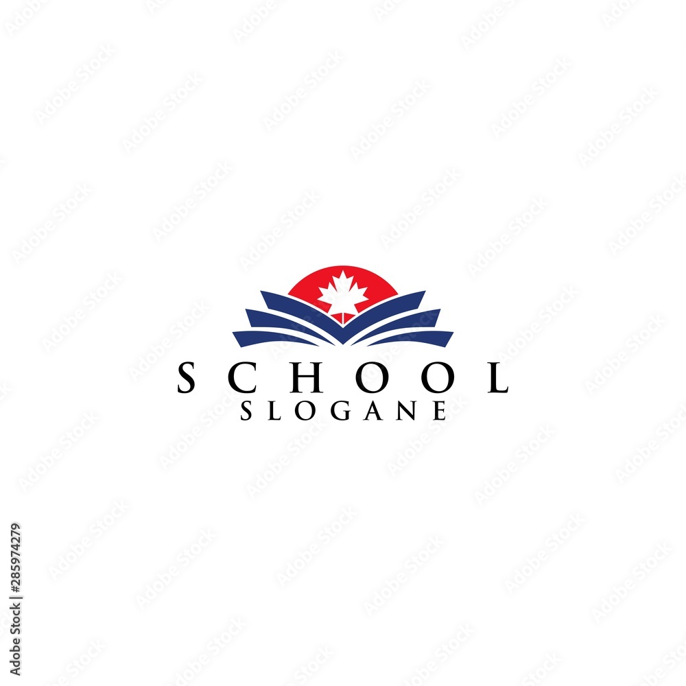 canada school logo concept vector