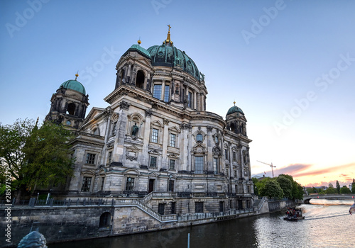 Berlin Cathedral located on Museum Island in the Mitte borough of Berlin  Germany.