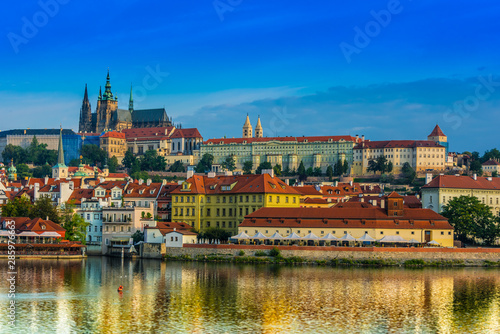 View of Hradcany district with Prague Castle